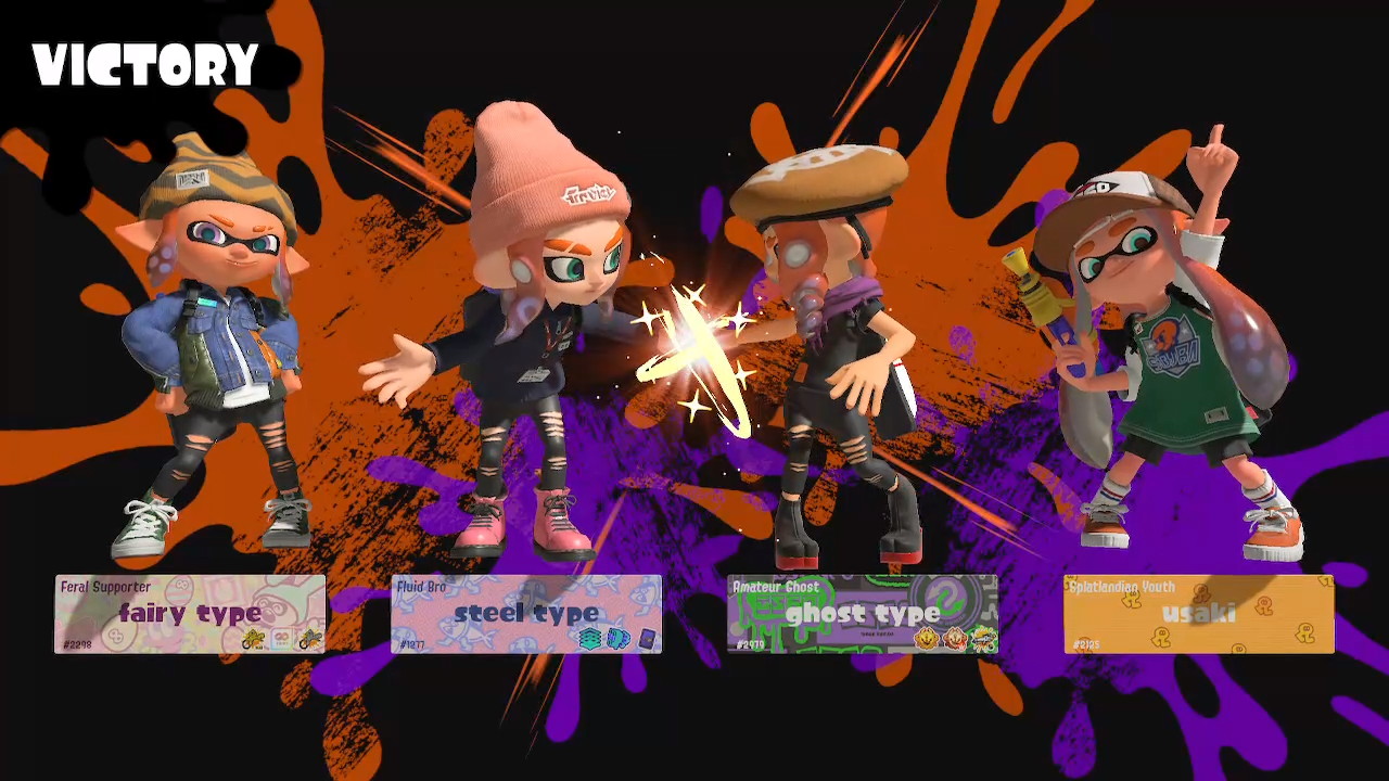 my inksona and steel type fist bumping after a match